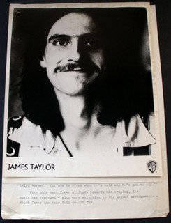 James Taylor Press Kit Original Warner Bros Records One Man Dog 1972 photo