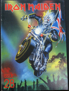 Iron Maiden Magazine Fan Club Original Vintage Number 28 1989 front