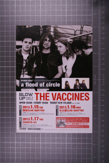 The Vaccines Justin Hayward Young Flyer Orig Promo Come of Age Tour Japan 2013 front