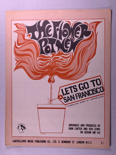 The Flower Pot Men Sheet Music Original Lets Go To San Francisco 1967 front