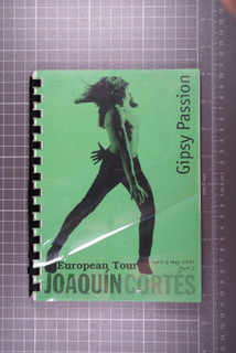 Joaquin Cortes Itinerary Original Gipsy Passion Tour European 1997 Front