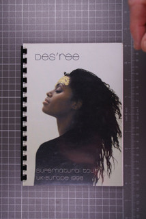 Des'ree Itinerary Supernatural Original Vintage Tour UK/Europe 1998 Front