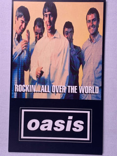 Oasis Flyer Original Rocking All Over The World Promo 1996 front