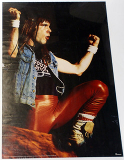 Iron Maiden Bruce Dickinson Poster Verkerke Printed In The Netherlands 1984 front