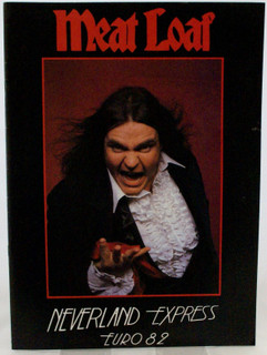 Meat Loaf Programme Vintage Neverland Express Euro Tour 1982 front