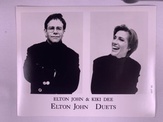 Elton John Kiki Dee Photo Vintage Official Promo Duets October 1993 front