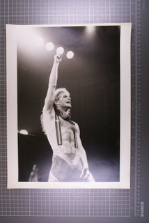 Van Halen David Lee Roth Photo Professional 16" x 12" Circa Late 1980s Front