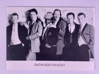 Showaddywaddy Photo Vintage Black and White Promotion Circa 1987 front