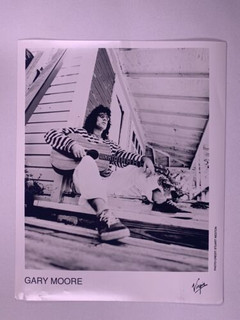 Gary Moore Photo Vintage Official Promo Virgin Records Circa Early 1990s front