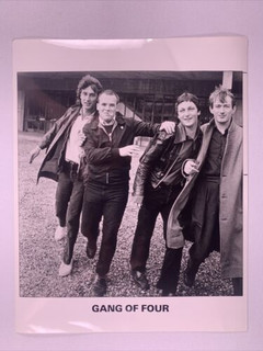 Gang Of Four Photo Vintage Black and White Promo Circa Late 1970s Front