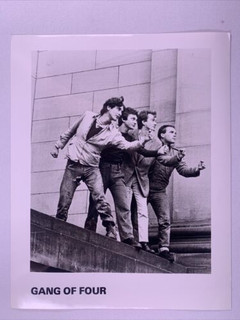 Gang Of Four Jon King Andy Gill Photo Vintage B/W 10 x 8 Promo Circa Late 1970s Front