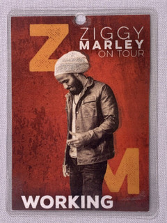 Ziggy Marley Pass Ticket Original On Tour 2000 front