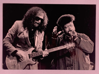 Carlos Santana Buddy Miles Photo Vintage Promo Helsinki 1987 front