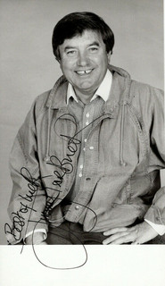 Jimmy Tarbuck Signed Photo Promo Vintage 6" x 3.5" Black and White front