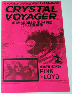Pink Floyd Poster Harvest Records Promo Crystal Voyager Film 1973 front