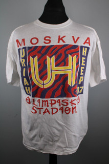 Uriah Heep Shirt Original Vintage Olympic Stadium Moscow 1987 front