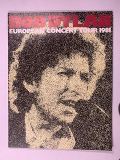 Bob Dylan Programme Vintage Official European Concert Tour 1981 front