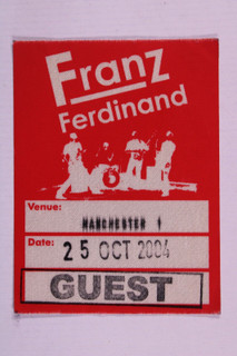 Franz Ferdinand Pass Original Vintage Tour Manchester Apollo October 2004 front