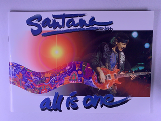 Santana Carlos Santana Programme Official All Is One Tour 2002 front