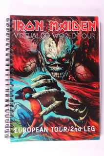 Iron Maiden Itinerary Original Virtual XI World Tour European Tour 2nd Leg 1998 front