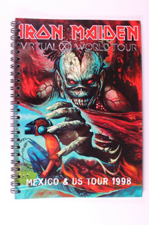 Iron Maiden Itinerary Original Virtual XI World Tour Mexico And US Tour 1998 front