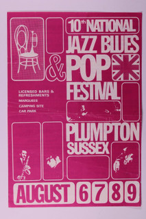 Deep Purple, Black Sabbath Jazz Blues And Pop Festival Flyer 1970 front