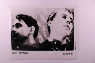 Death In Vegas Photo Original Concrete Promo Circa Mid 90's front