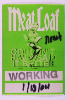 Meat Loaf Pass Original Couldn't Have Said It Better Tour Manchester 2004 #2