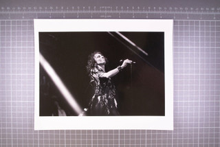 Ronnie James Dio Photo Stamped Original B/W 10" x 8" Dream Evil Tour 1988 Front