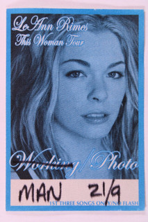 LeAnn Rimes Pass Original This Woman European Tour Manchester 2004 front