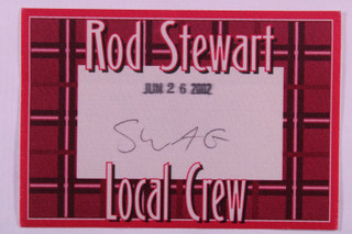 Rod Stewart Pass Original Tour Manchester 2004 front