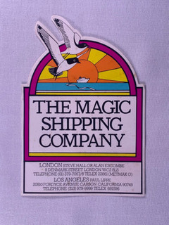 Queen Pink Floyd McCartney Sticker Original Shipping Company Promo Circa 70's front