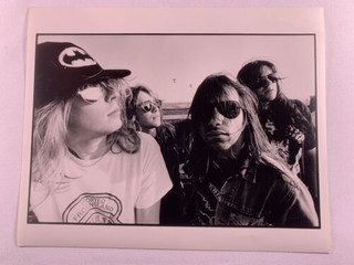 Iron Maiden Wolfsbane Blaze Photo Vintage Promo Black and White 1990 #1 front