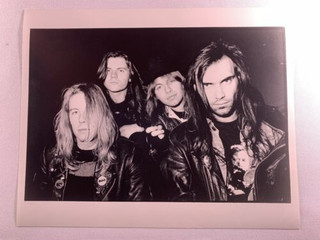 Iron Maiden Wolfsbane Blaze Photo Vintage Promo Black and White 1990 #2 front