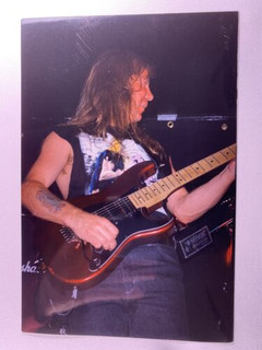 Iron Maiden Dave Murray Photo Vintage Used Press Promo Circa Early 1990s #1 front