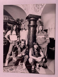Iron Maiden Photo Vintage Used Press Promo Black and White Circa Early 1990s front