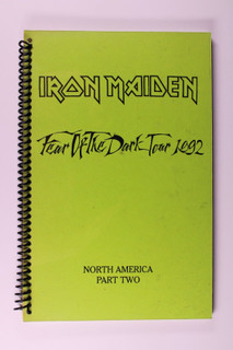 Iron Maiden Itinerary Original FOTD Tour North America Part Two 1992 front