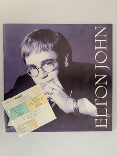 Elton John Eric Clapton Programme + Ticket Original World Tour 1992-1993 Front With Ticket