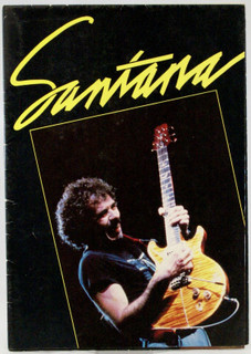 Santana Poster Programme Fold Out Poster Vintage UK Tour 1983 front