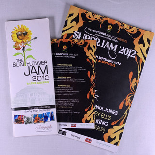 Queen Deep Purple Iron Maiden Led Zeppelin Program + Extras Sunflower Jam 2012 Front