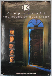 Deep Purple Poster Original Mercury Records Promo House Of The Blue Light 1987 front