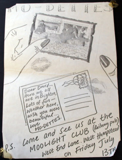 Mo-dettes The Slits Flyer Vintage Punk Moonlight Club July 1979 front
