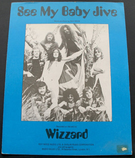 Wizzard Roy Wood Sheet Music Vintage See My Baby Jive Circa Mid 70s front