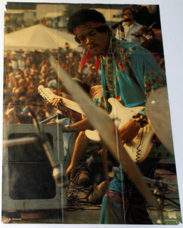 Jimi Hendrix Poster Original Vintage Rock On Printed In Holland Circa 1970s front