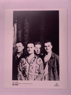 Blink Photo Original Parlophone Records Black And White Promo 1994 front