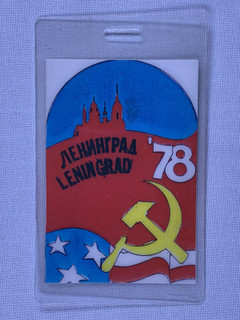 Joan Baez Beachboys Santana Pass Ticket Original Leningrad Moscow 1978 front