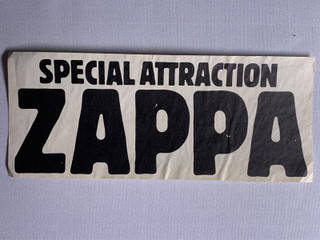 Frank Zappa Flyer Original Circa Late 70's front