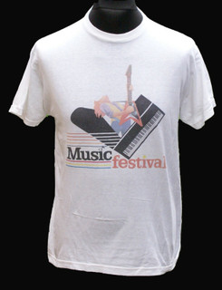 Vintage Shirt Original Music Festival Crew Only Circa 1980's front