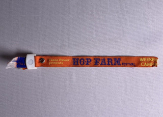 The Fratellis Ticket Wristband Original Hop Farm Festival 2009 front