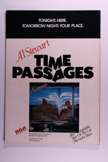 Al Stewart Program Original Time Passages Tour Europe 1978 front